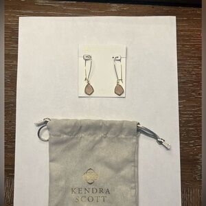 Kendra Scott pink drop earrings